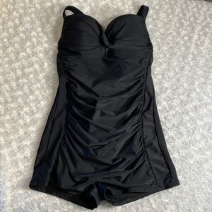 SHEIN 1 piece rouched tankini size M